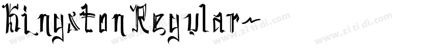 Kingston Regular字体转换